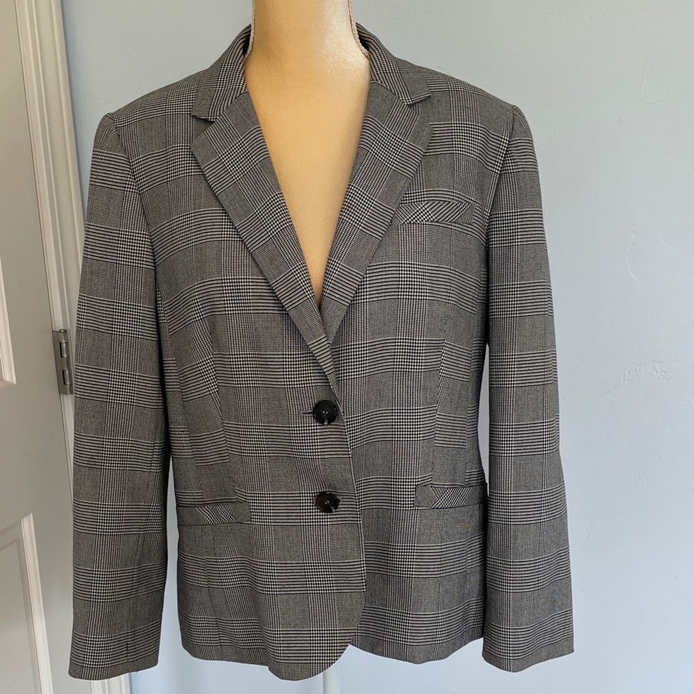 Women’s Jones New York Stretch Size 14 Plaid Blazer